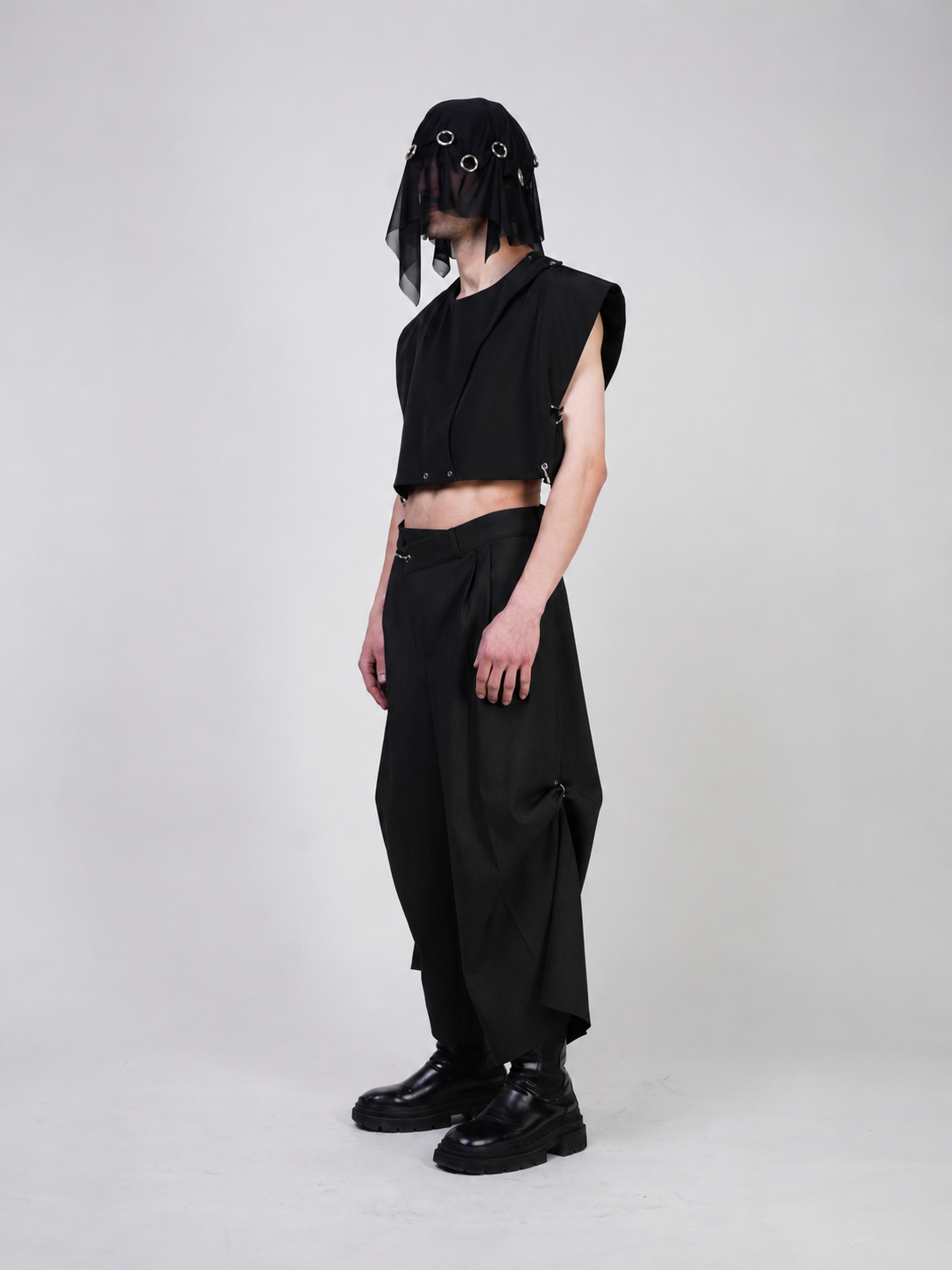Black Care Free Trousers
