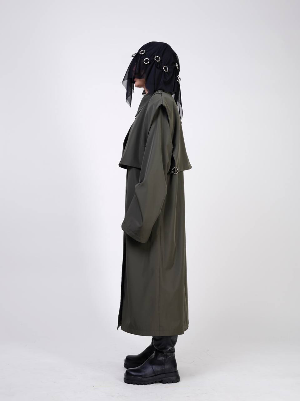 Olive Green Delighted Rain Coat